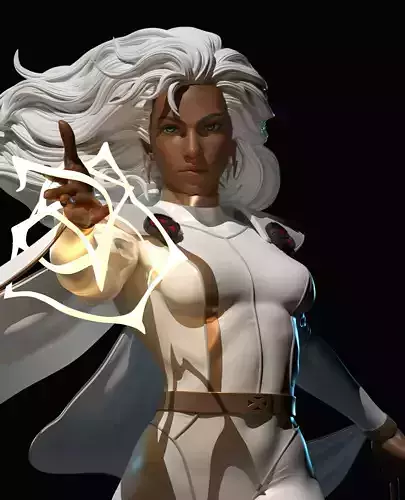 Storm statue for 3d printing