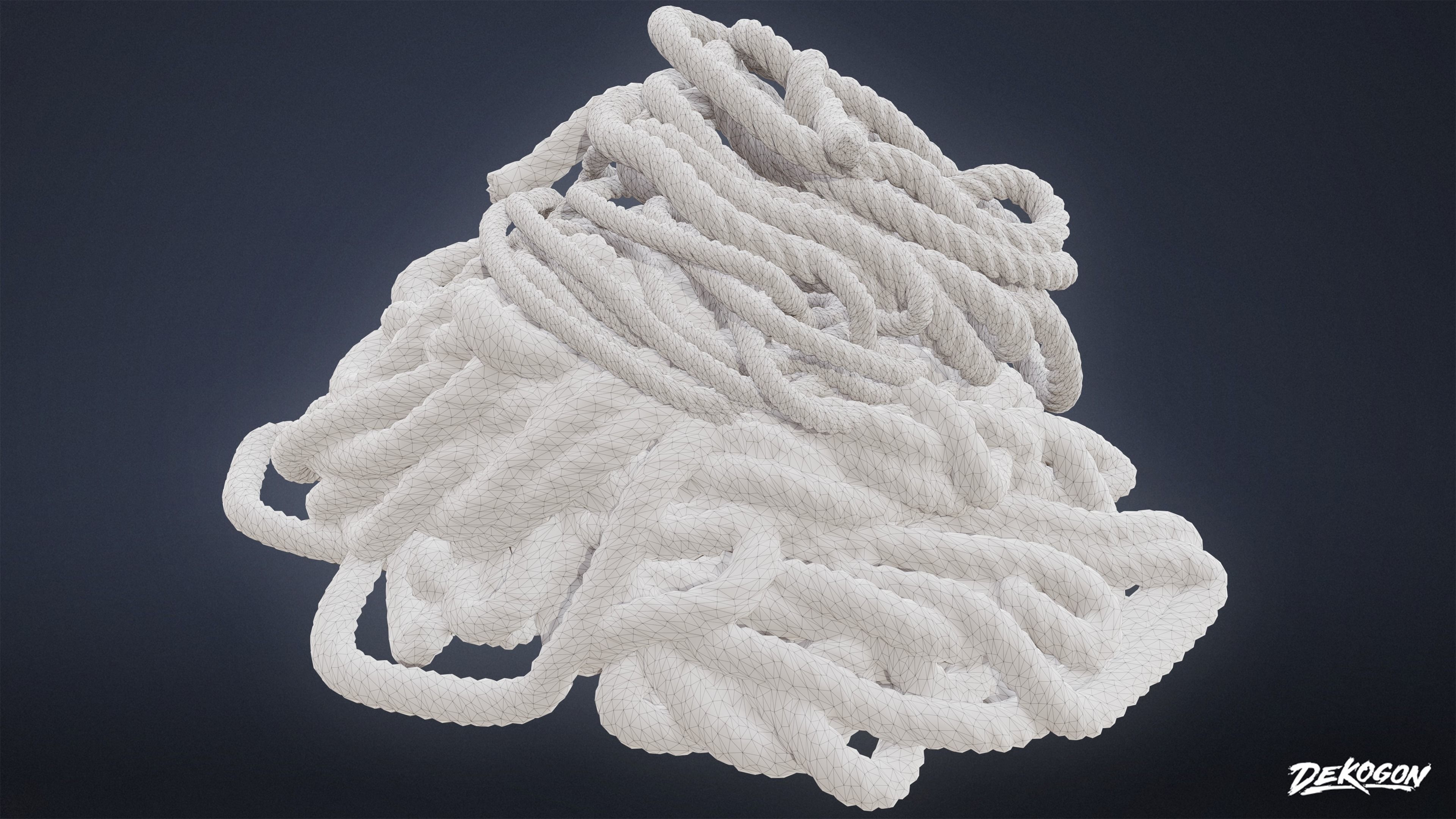 SEASIDE DOCKS - Rope Piles 01 - LOW POLY AND NANITE Low-poly 3D model_14