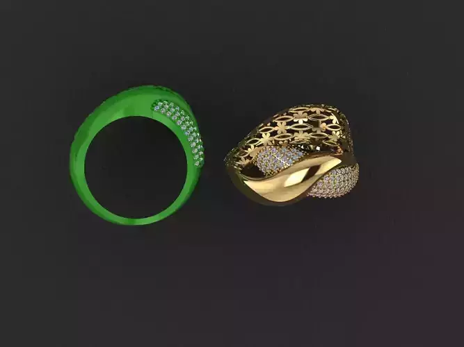 turkish fantasy crossing ring 3D print model