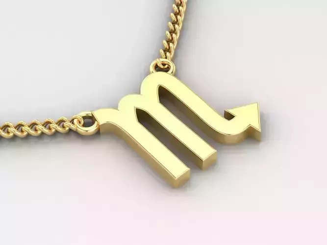 Scorpio Original Pendant Design Version 1 3D print model