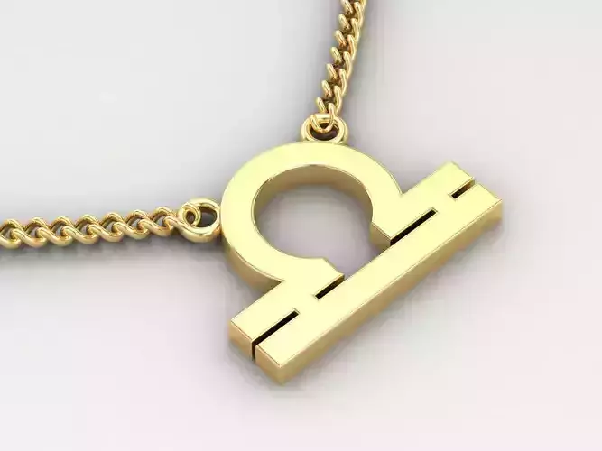 Libra Original Pendant Design Version 1 3D print model