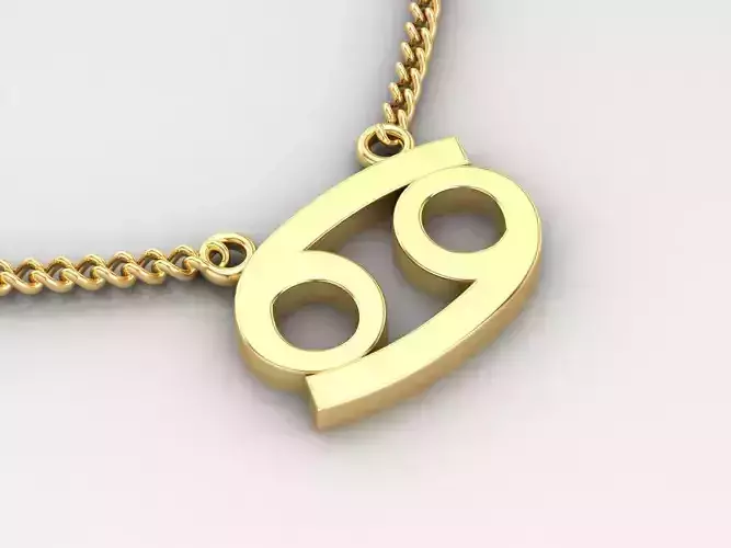 Cancer Original Pendant Design Version 1 3D print model