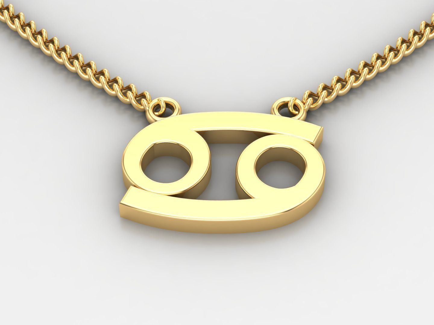 Cancer Original Pendant Design Version 1 3D print model_3
