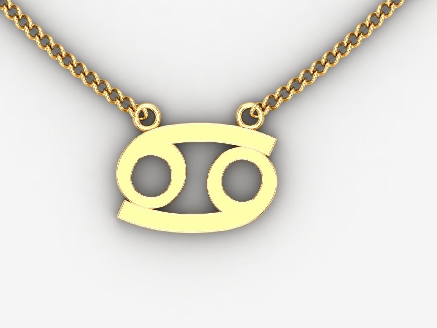 Cancer Original Pendant Design Version 1 3D print model_2