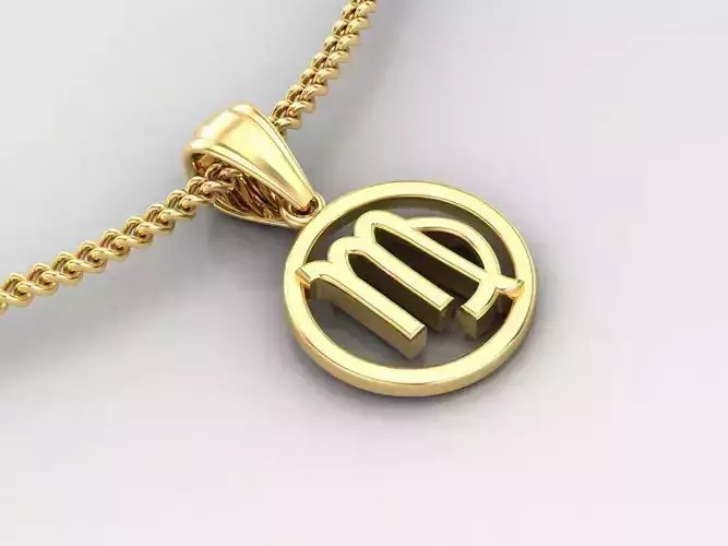 Virgo Original Pendant Design Version 2 3D print model