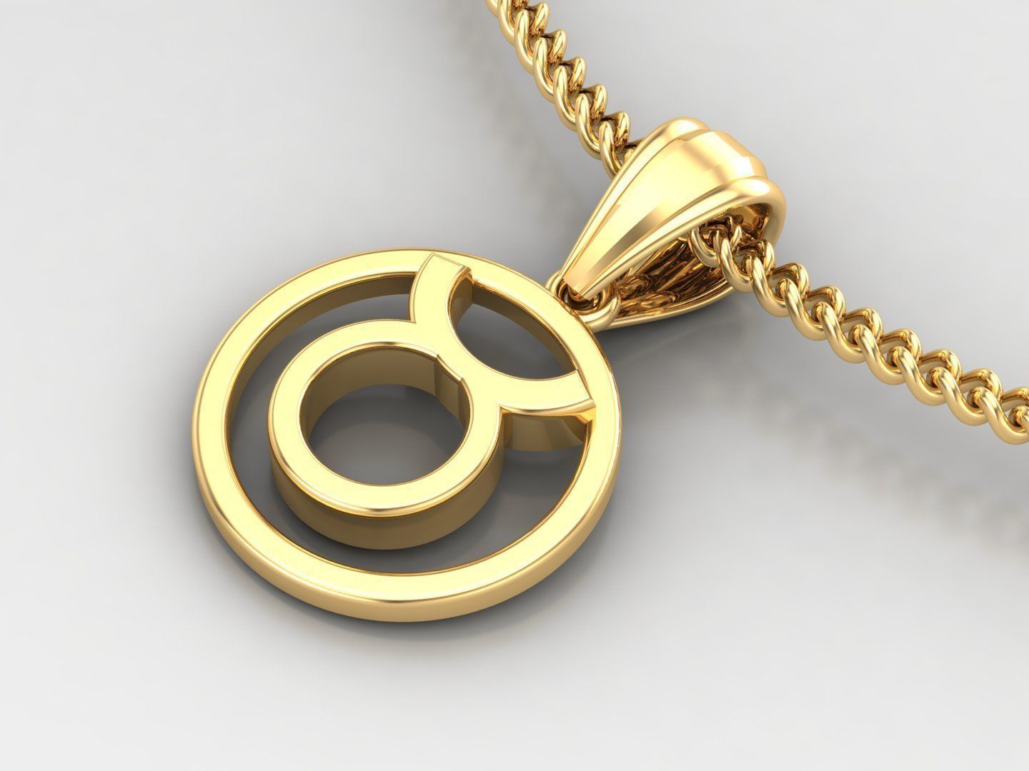 Taurus Original Pendant Design Version 2 3D print model_2