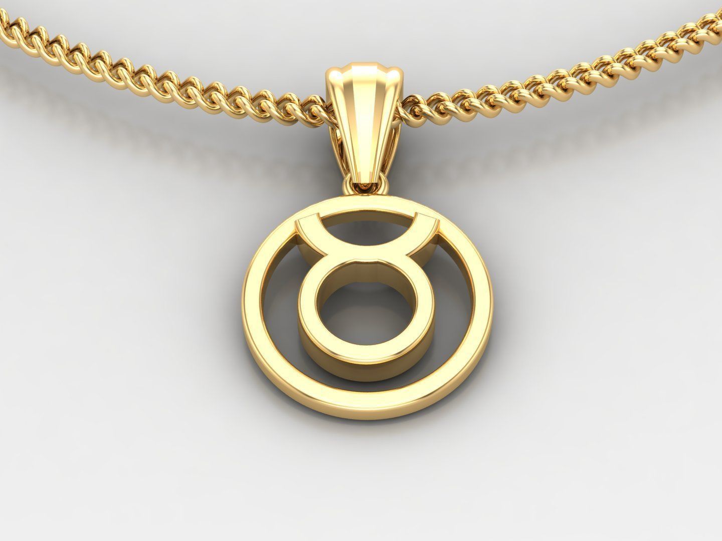 Taurus Original Pendant Design Version 2 3D print model_3