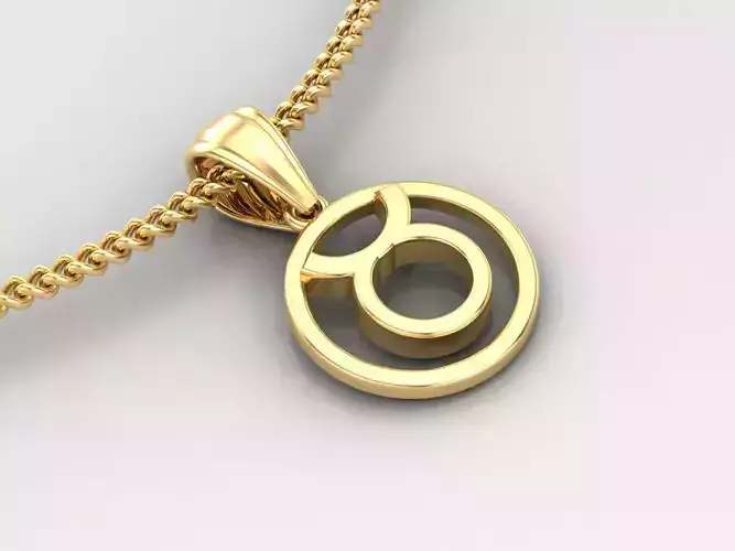 Taurus Original Pendant Design Version 2 3D print model