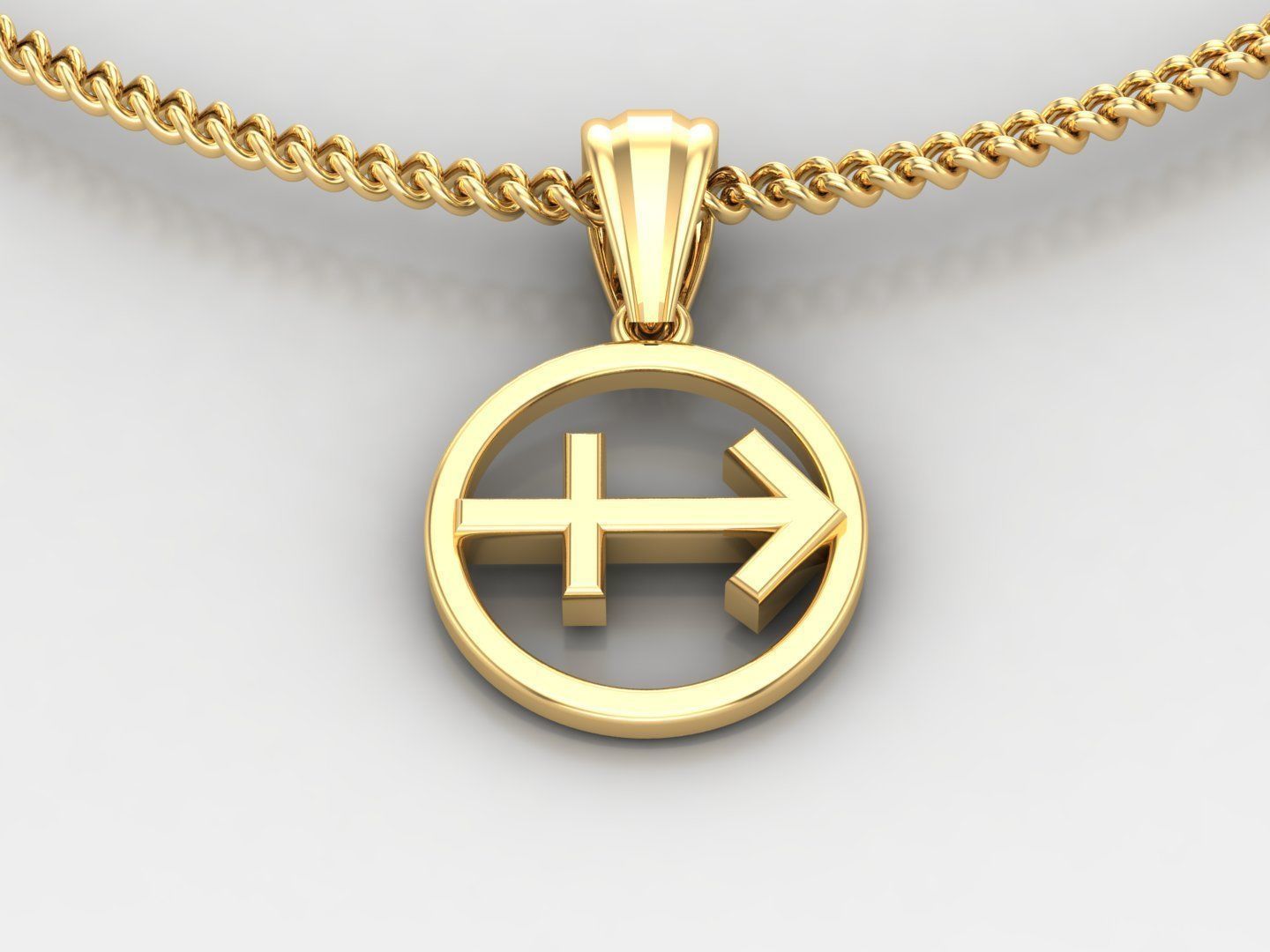 Sagittarius Original Pendant Design Version 2 3D print model_3