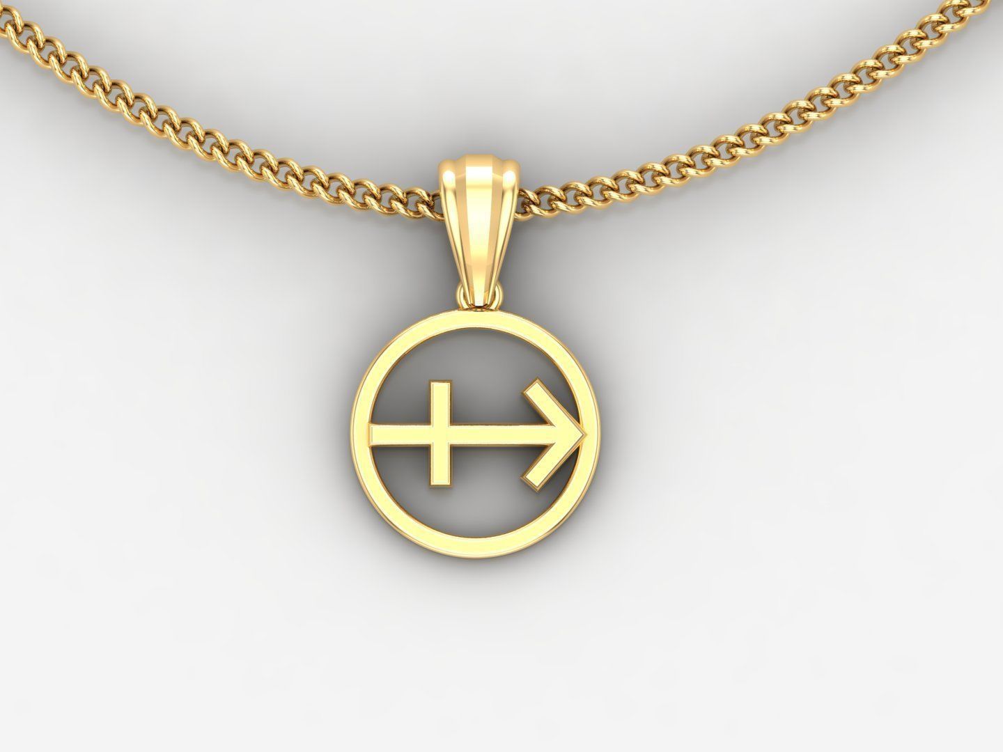 Sagittarius Original Pendant Design Version 2 3D print model_5