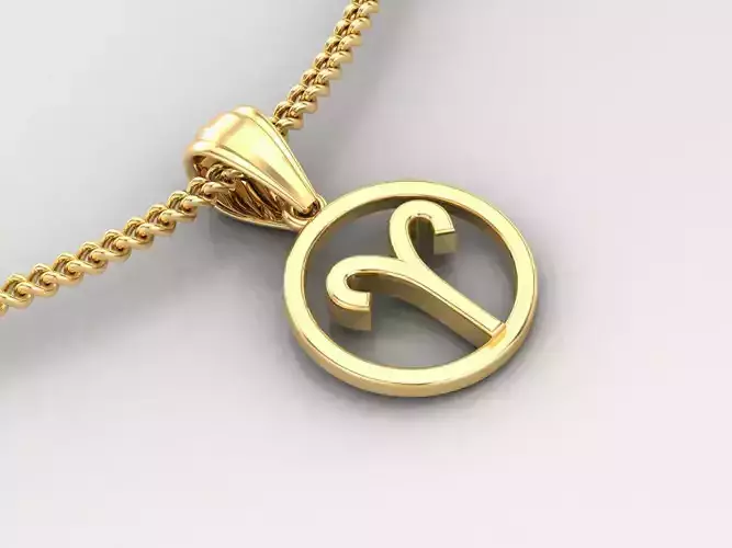 Aries Original Pendant Design Version 2 3D print model