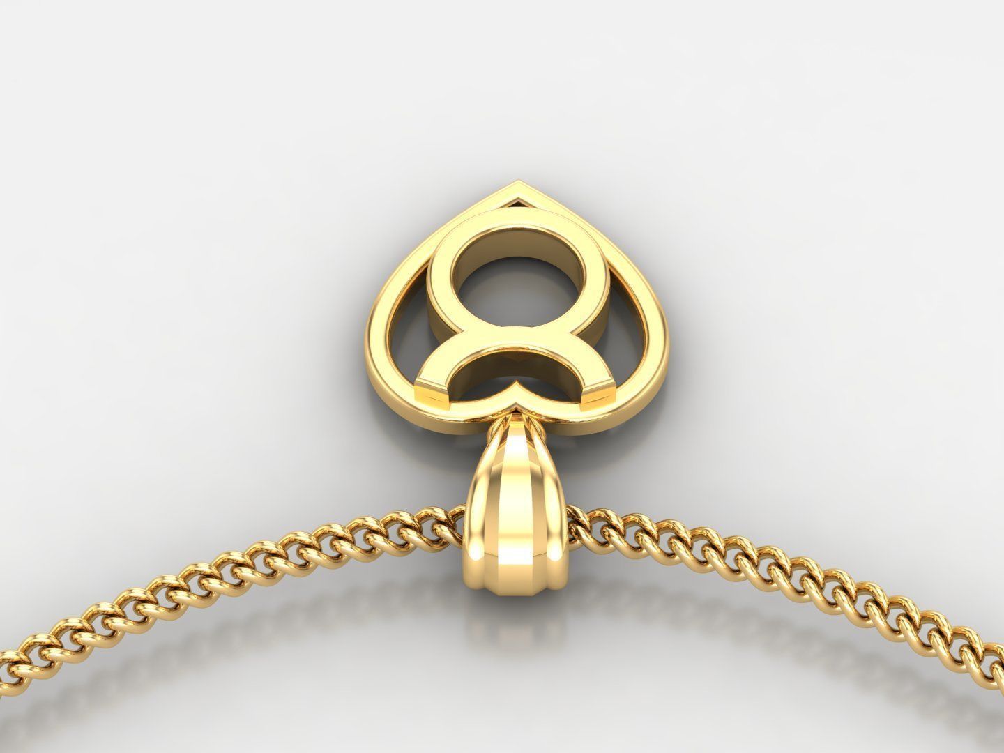 Taurus Original Heart Pendant Design Version 3 3D print model_5