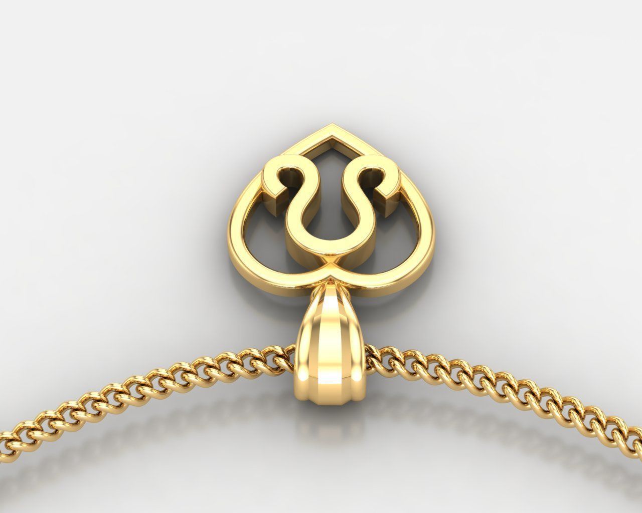 Leo Original Heart Pendant Design Version 3 3D print model_5