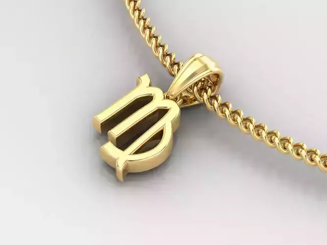 Virgo Original Pendant Design Version 4 3D print model
