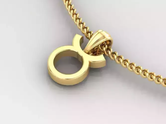 Taurus Original Pendant Design Version 4 3D print model