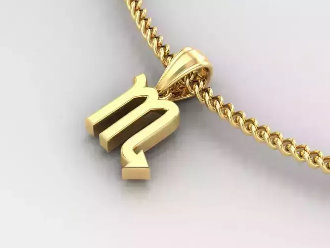 Scorpio Original Pendant Design Version 4 3D print model