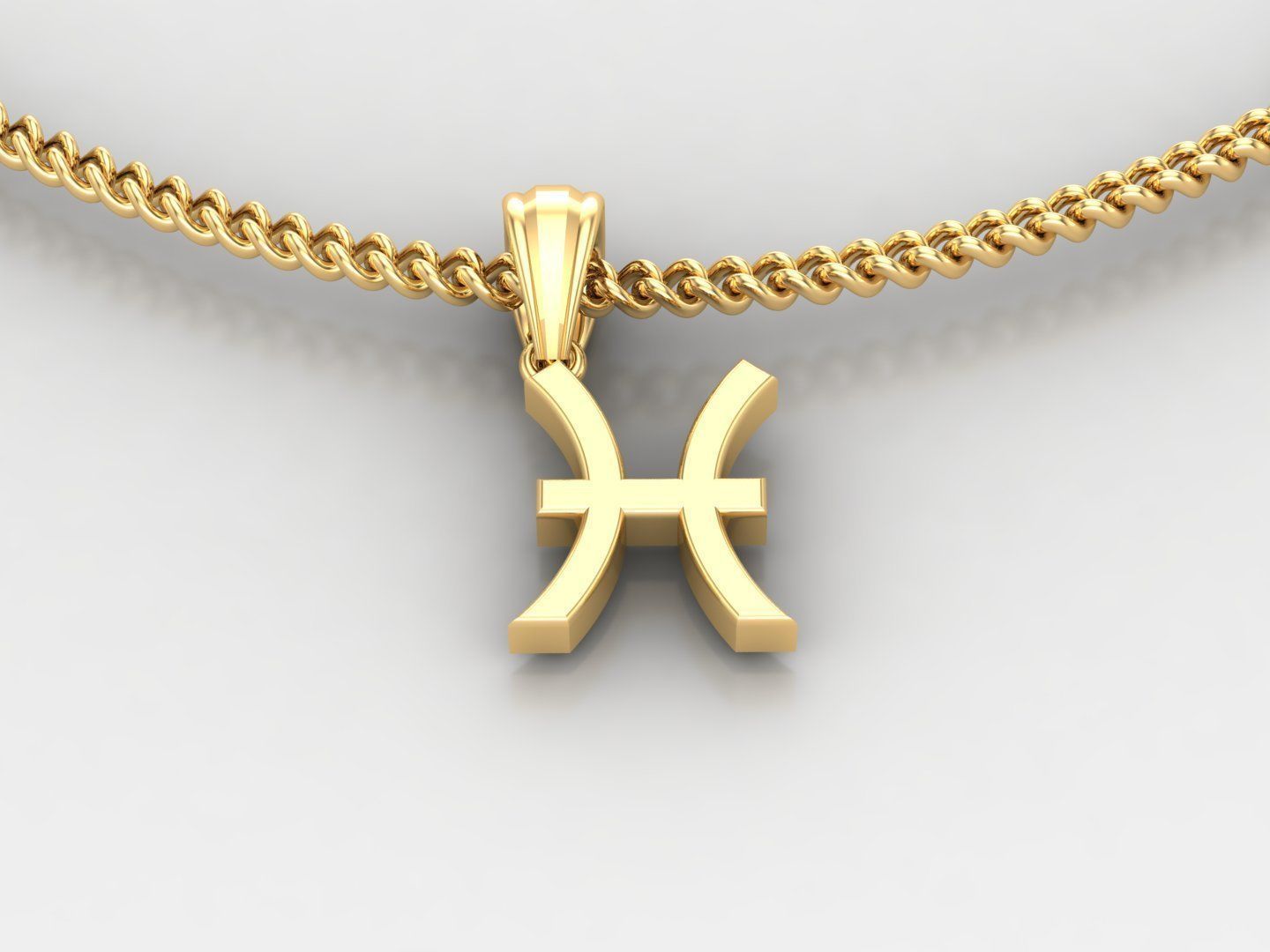 Pisces Original Pendant Design Version 4 3D print model_3