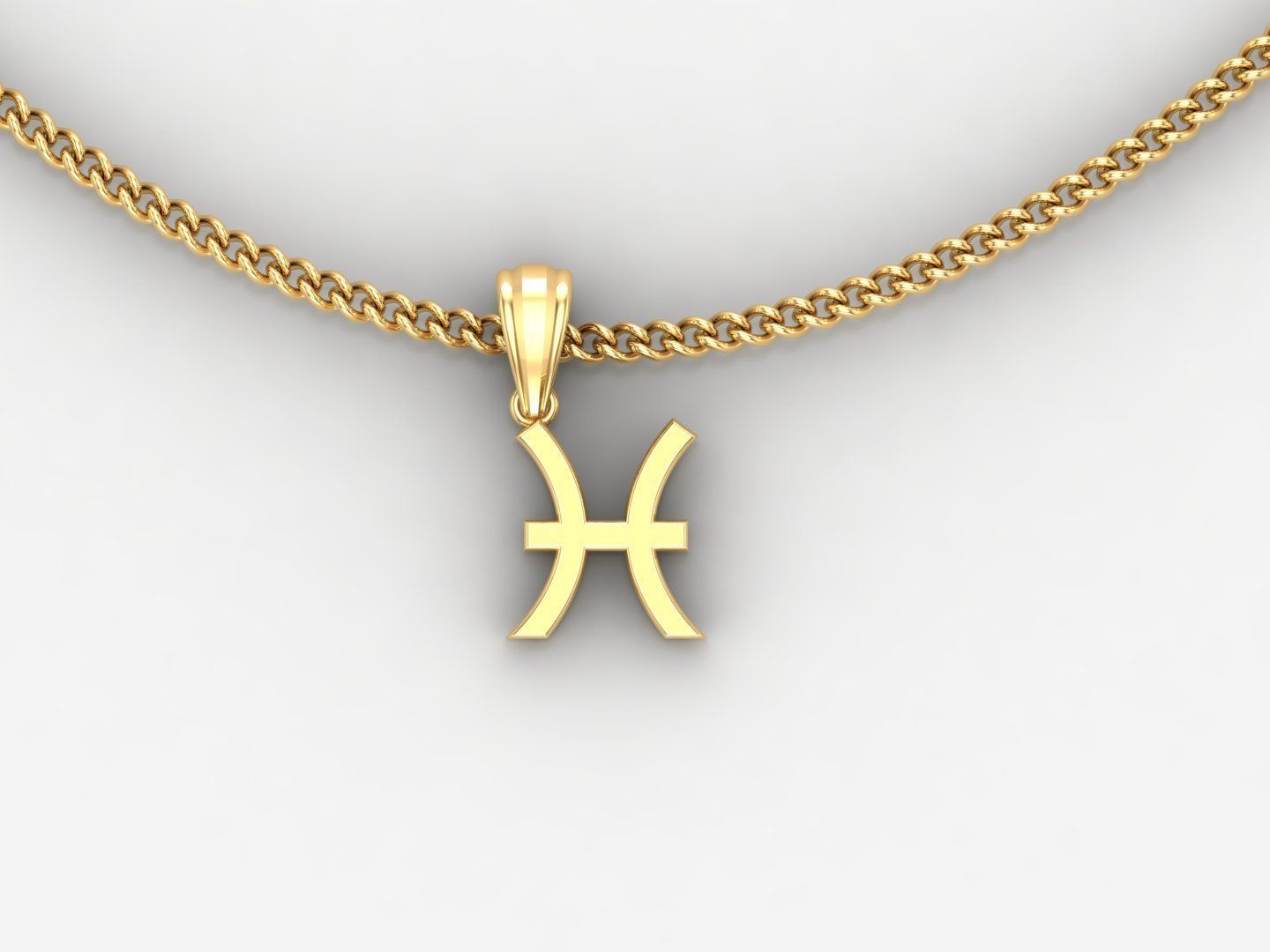 Pisces Original Pendant Design Version 4 3D print model_2
