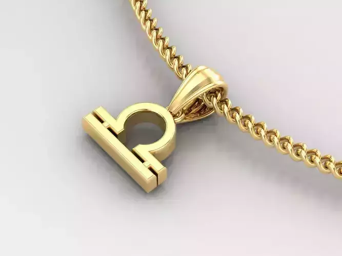 Libra Original Pendant Design Version 4 3D print model