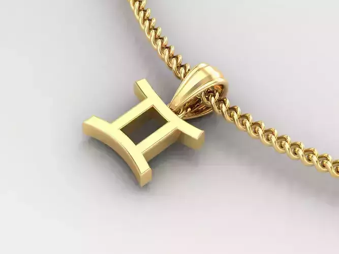 Gemini Original Pendant Design Version 4 3D print model
