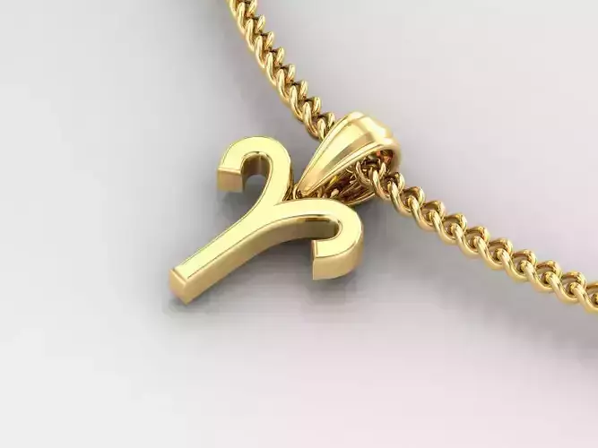 Aries Original Pendant Design Version 4 3D print model