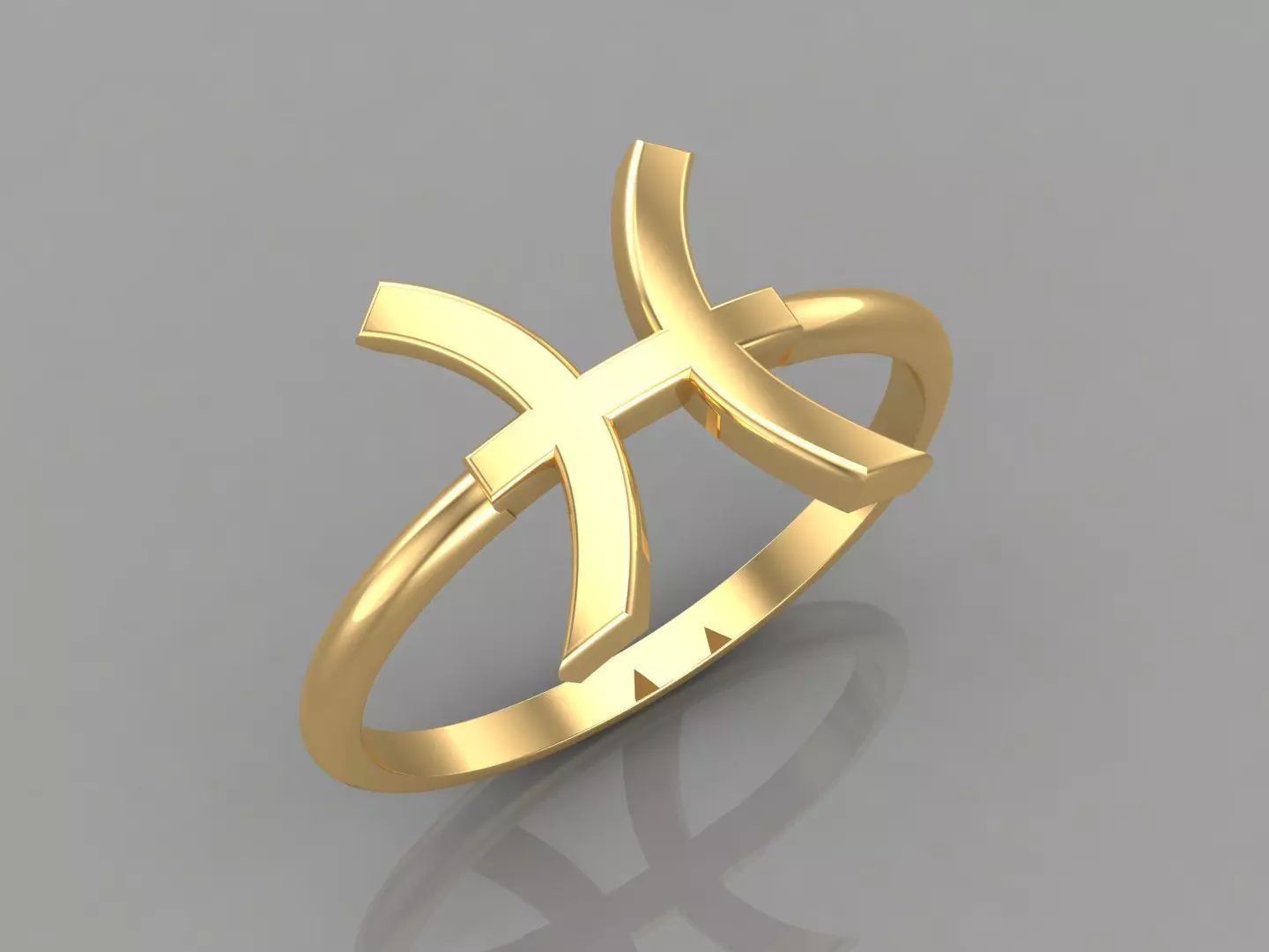 Pisces Ring Cad File Version 1 3D print model_0