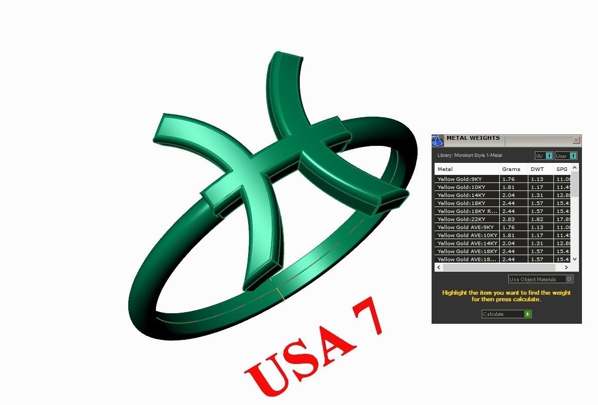 Pisces Ring Cad File Version 1 3D print model_1