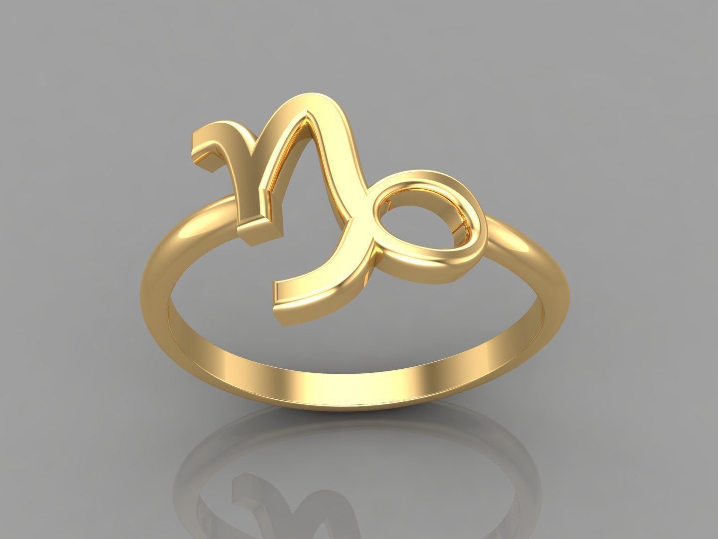 Capricom Ring Cad File Version 1 3D print model_2