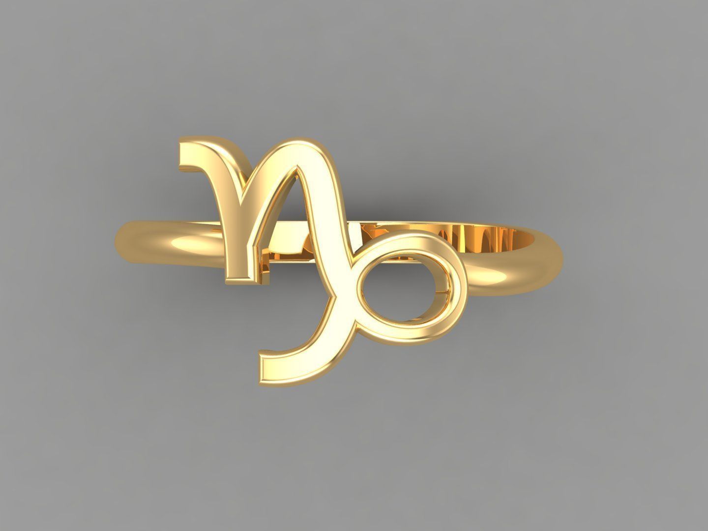Capricom Ring Cad File Version 1 3D print model_4
