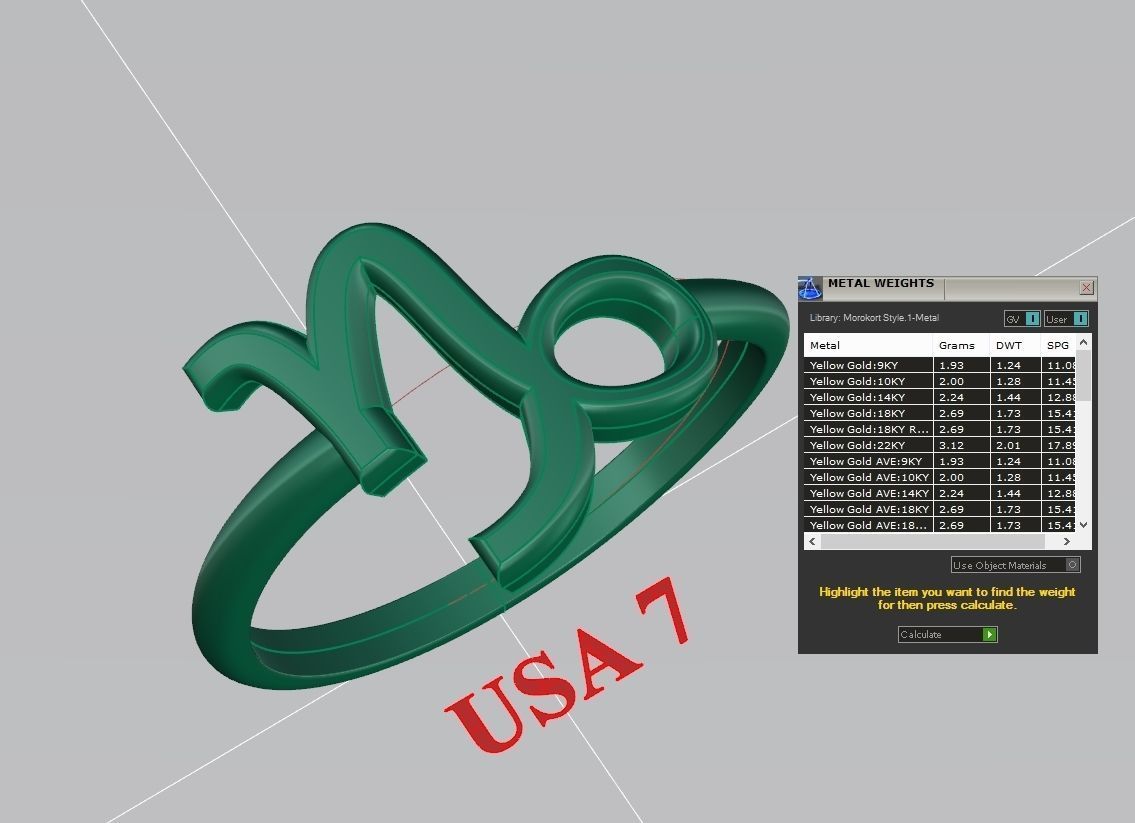 Capricom Ring Cad File Version 1 3D print model_1