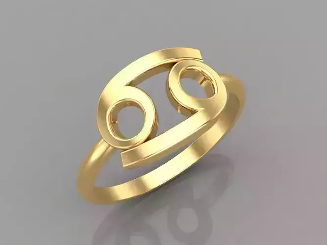 Cancer Ring Cad File Version 1 3D print model