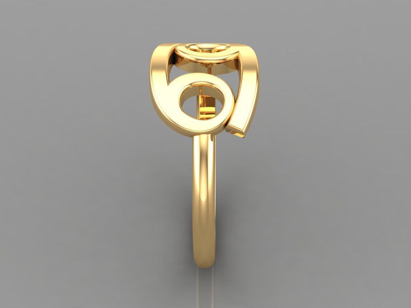 Cancer Ring Cad File Version 1 3D print model_3