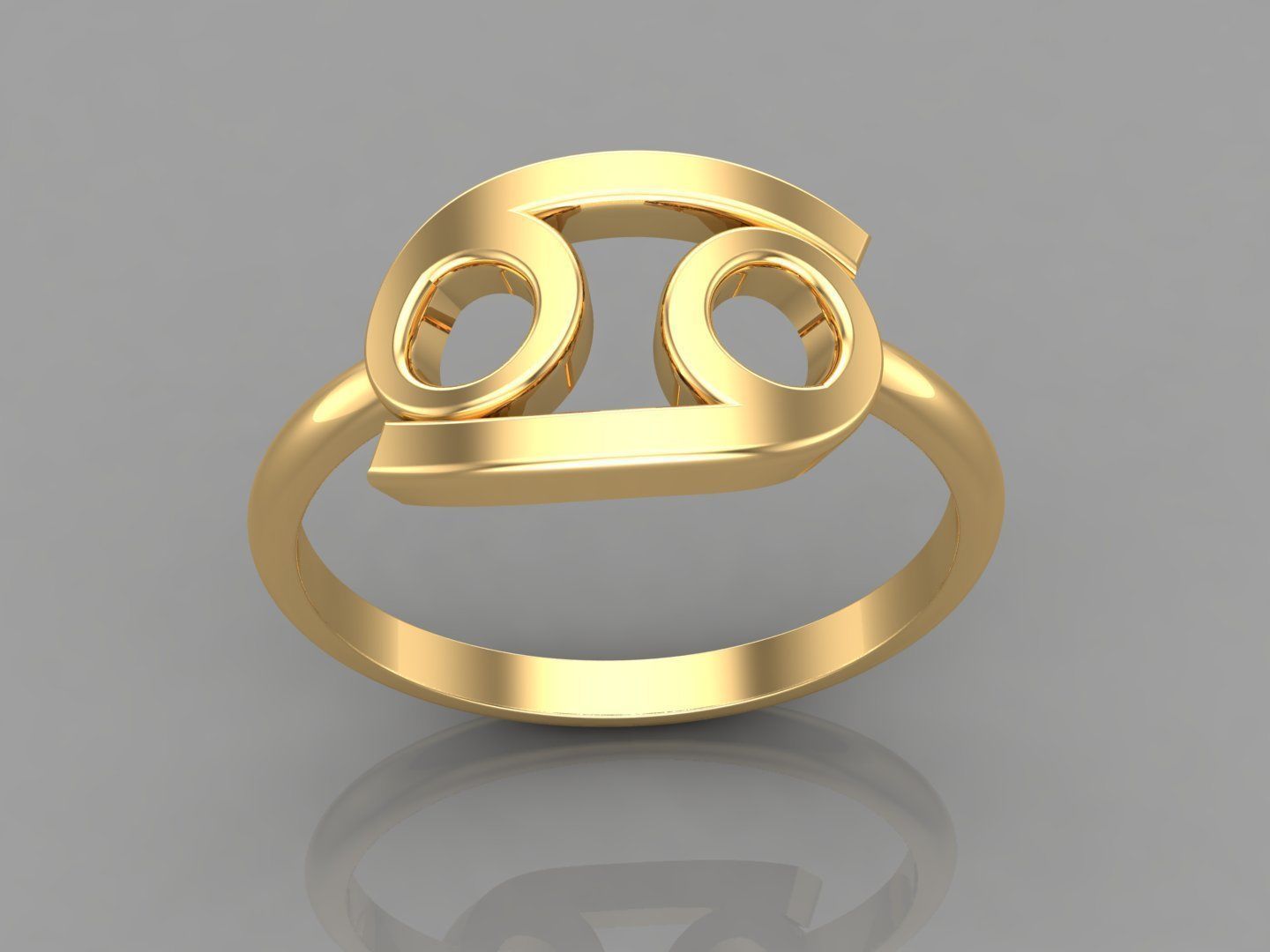 Cancer Ring Cad File Version 1 3D print model_2