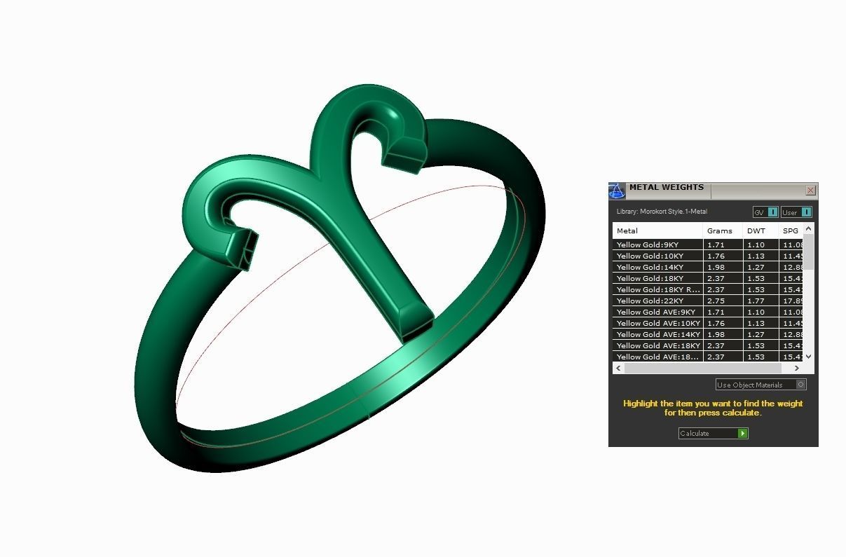 Aries Ring Cad File Version 1 3D print model_1