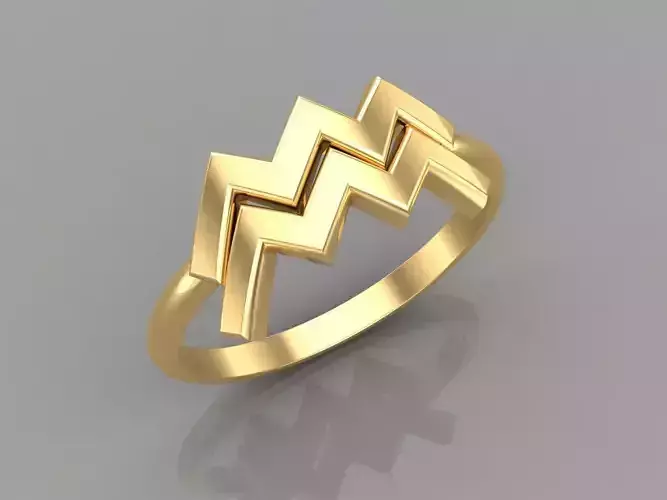 Aquarius Ring Cad File Version 1 3D print model