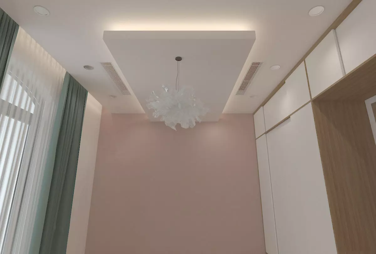 Flower pendant light Free 3D model