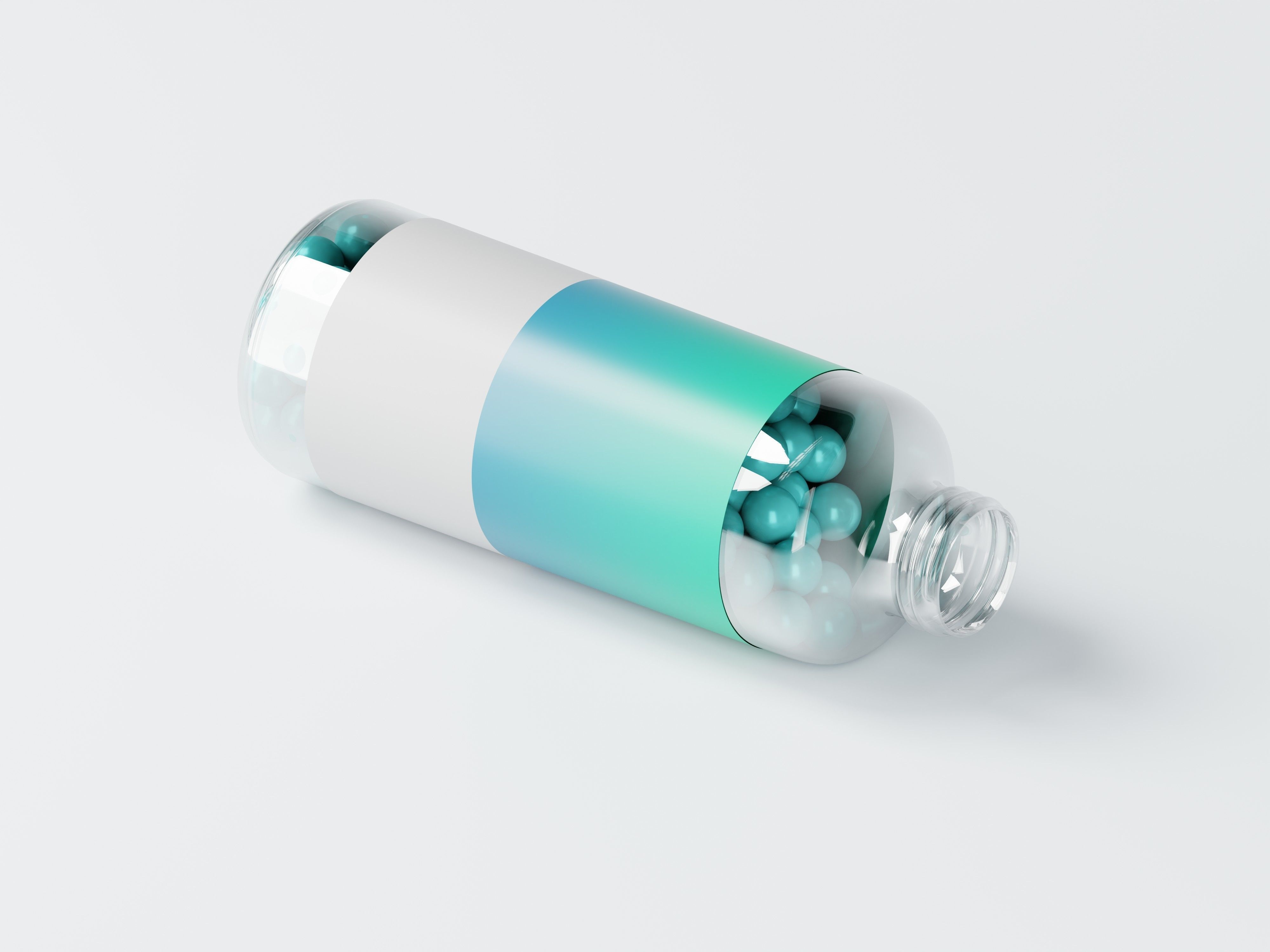 Candy Sits bottle 3D Model Low-poly 3D model_9