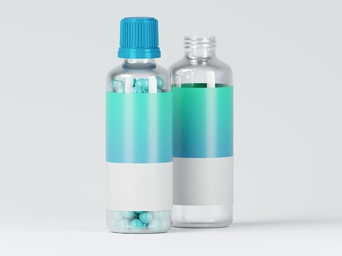 Candy Sits bottle 3D Model Low-poly 3D model