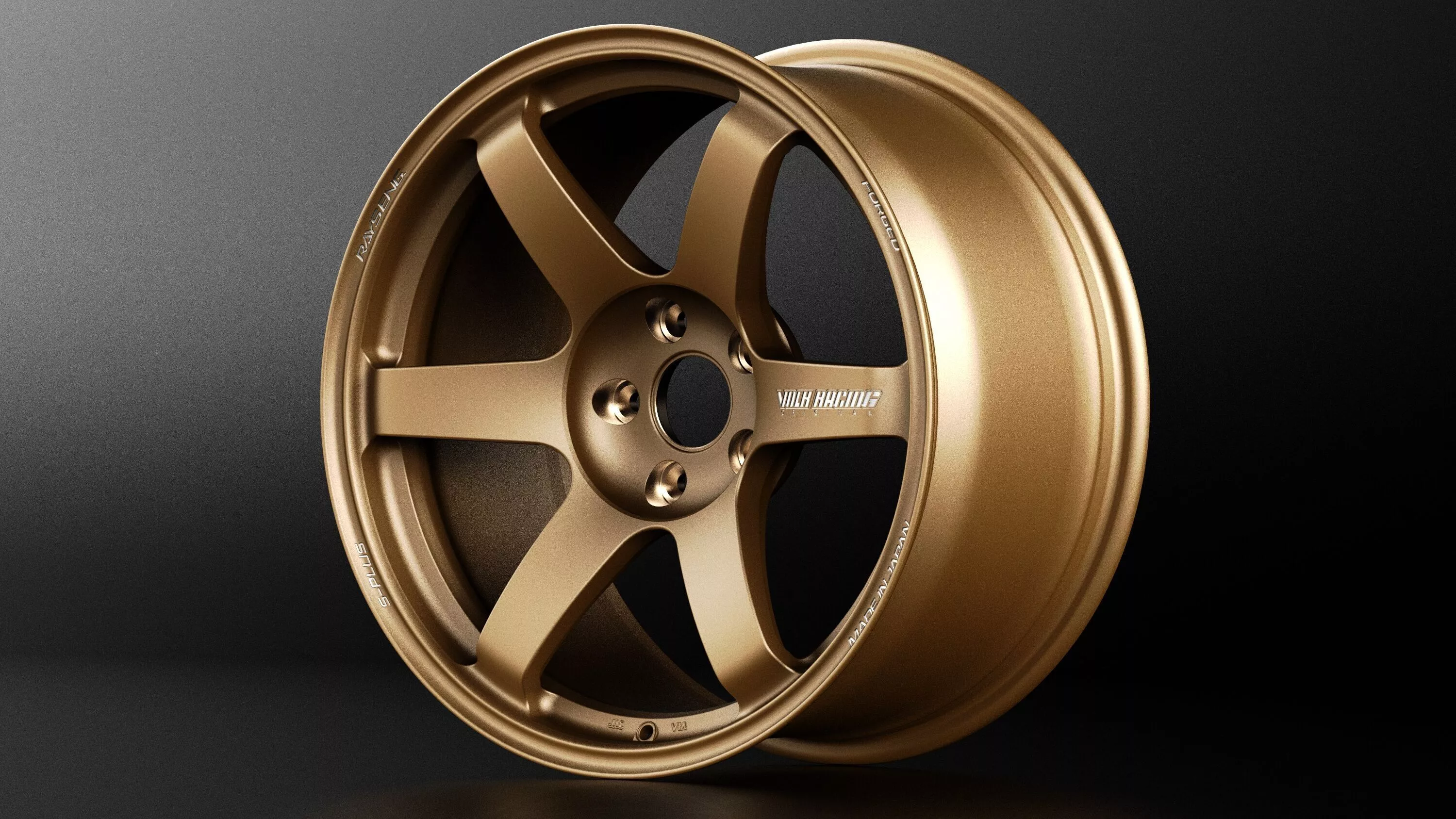 Volk Rays TE37 SAGA S Plus Low-poly 3D model