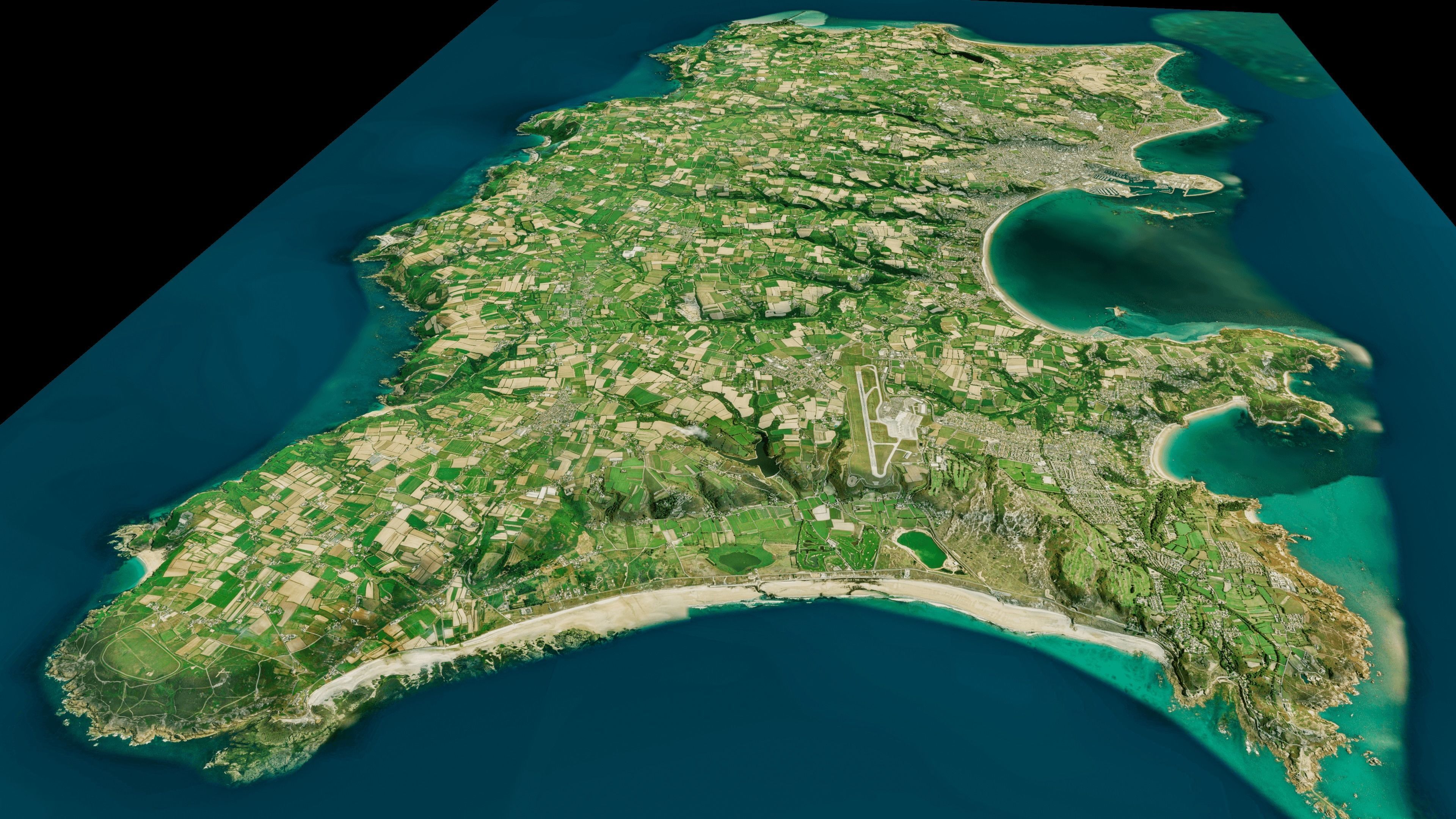 Jersey island 3d model terrain 3D model_9
