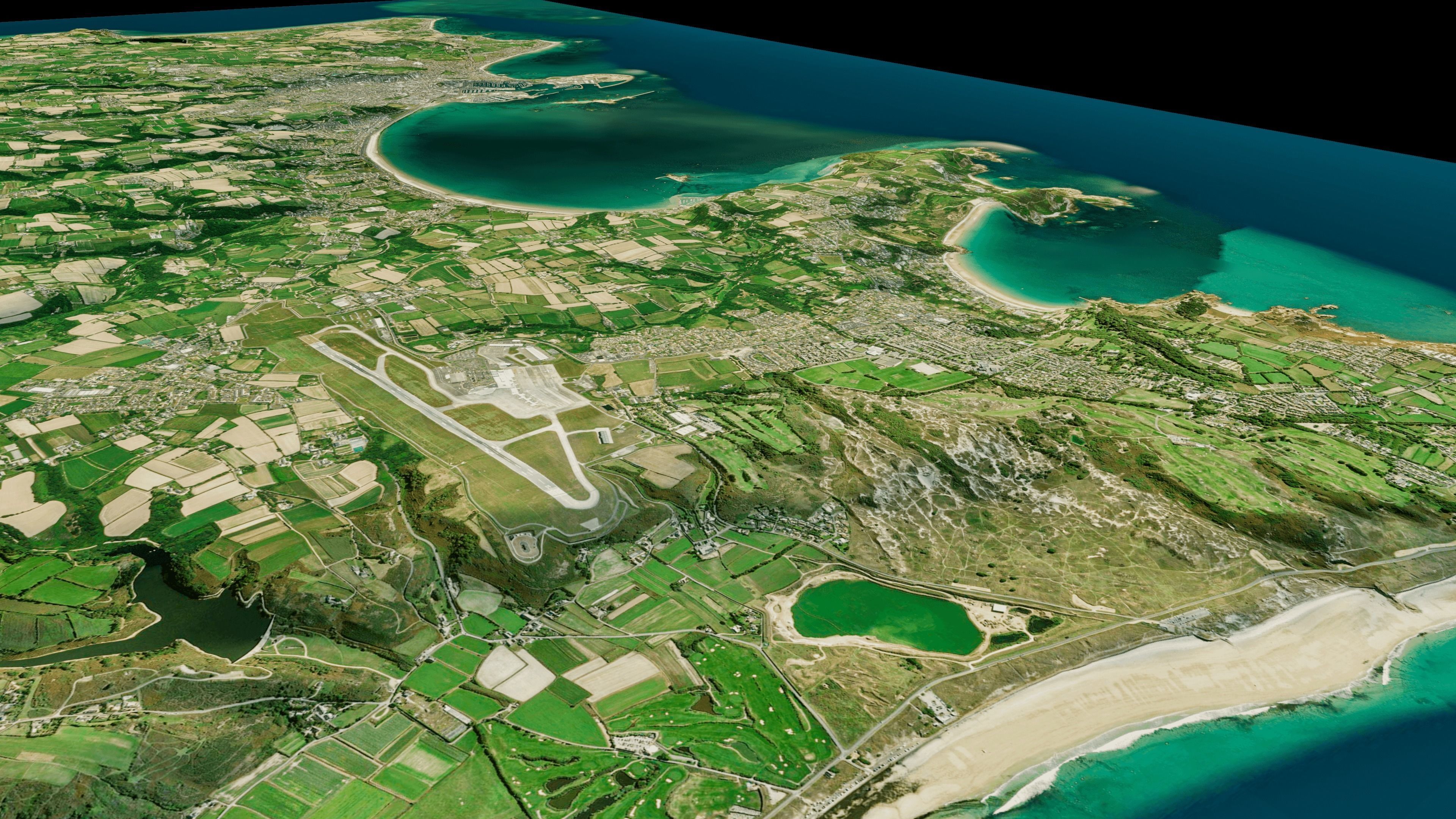 Jersey island 3d model terrain 3D model_4