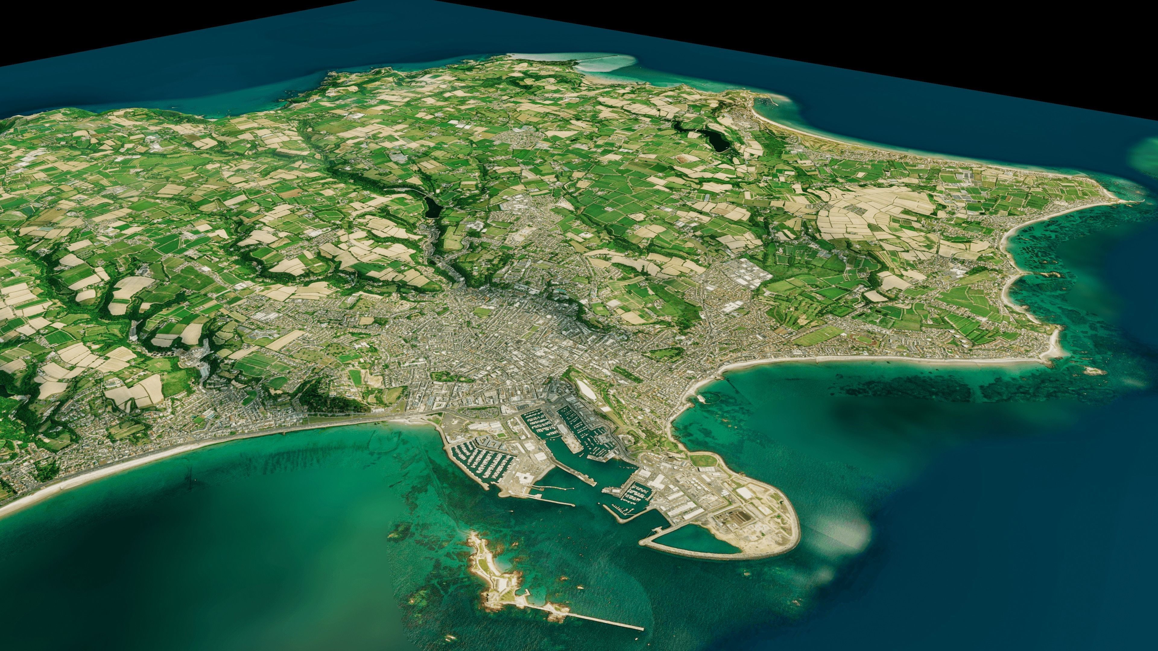Jersey island 3d model terrain 3D model_11
