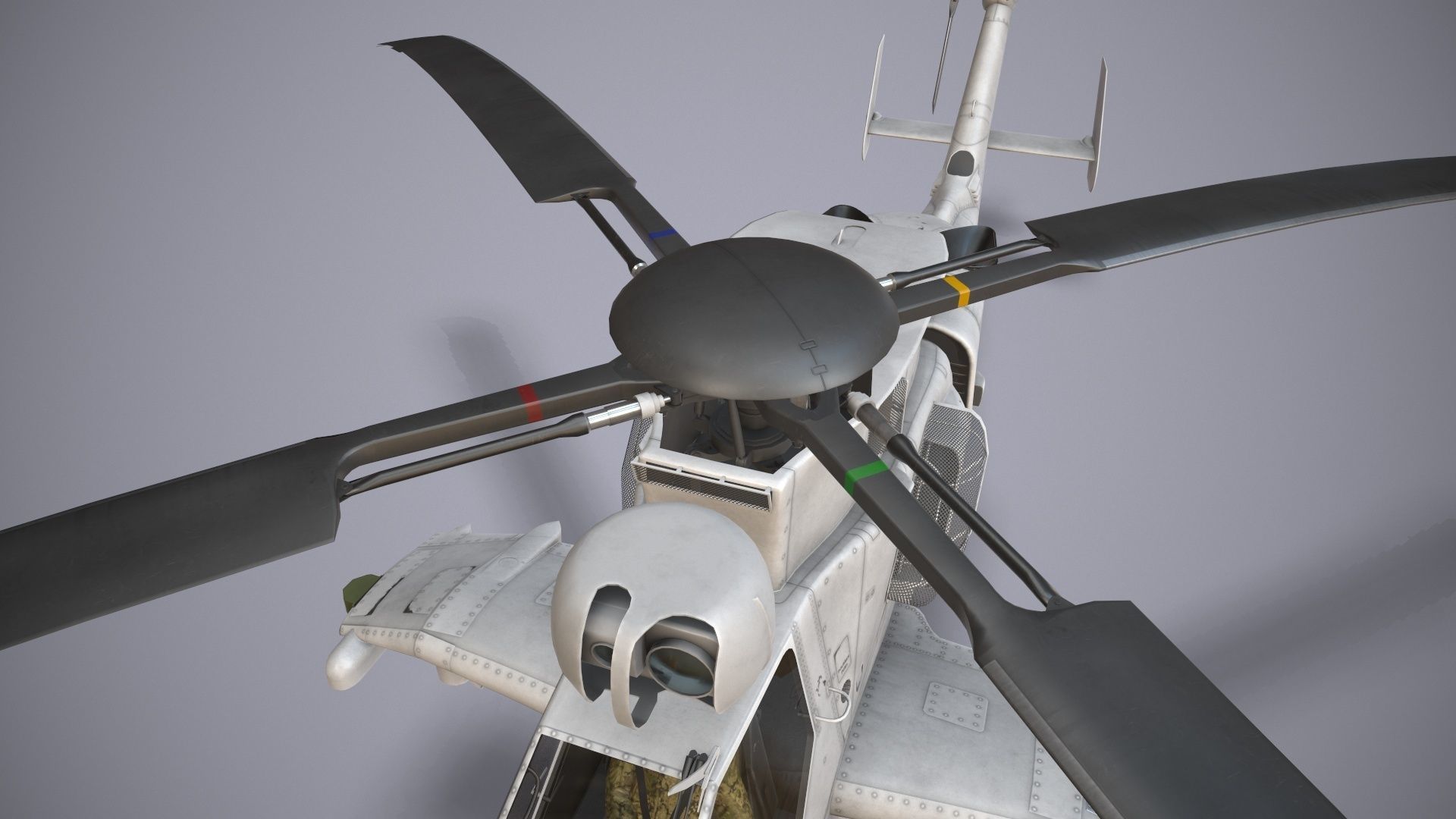  EC-665 Tiger HAD Blank Complex Animation Low-poly 3D model_10