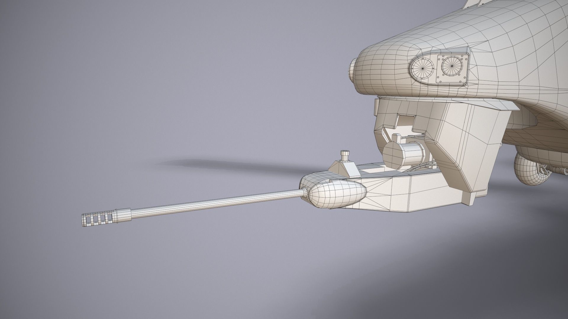  EC-665 Tiger HAD Blank Complex Animation Low-poly 3D model_42