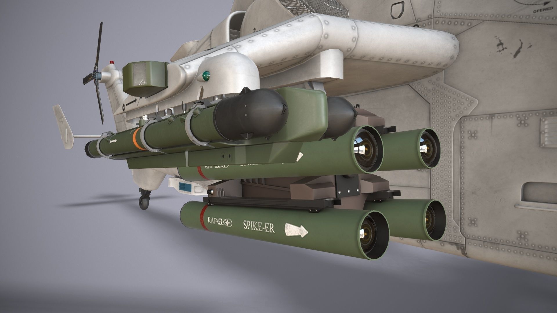  EC-665 Tiger HAD Blank Complex Animation Low-poly 3D model_24