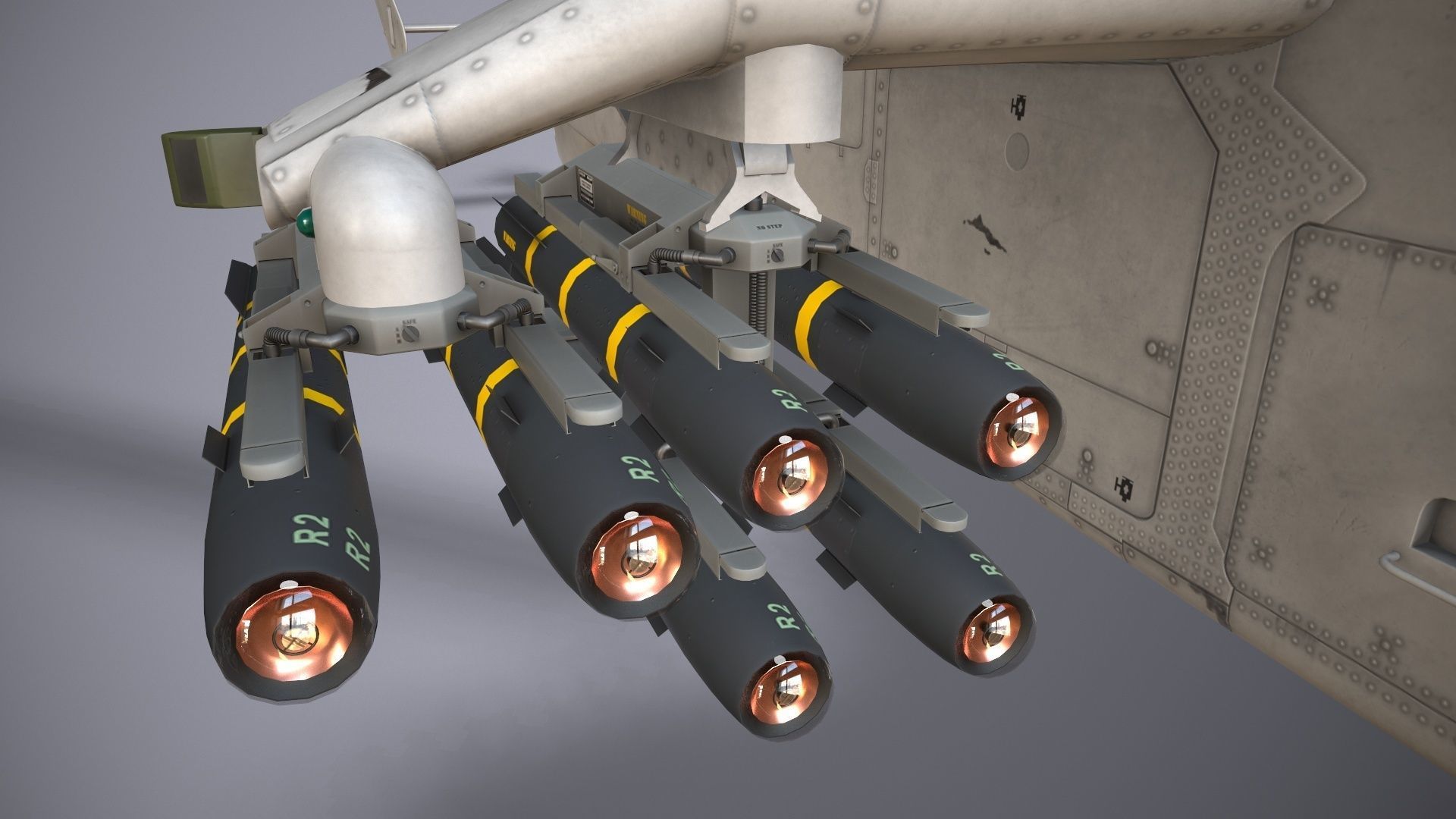  EC-665 Tiger HAD Blank Complex Animation Low-poly 3D model_26