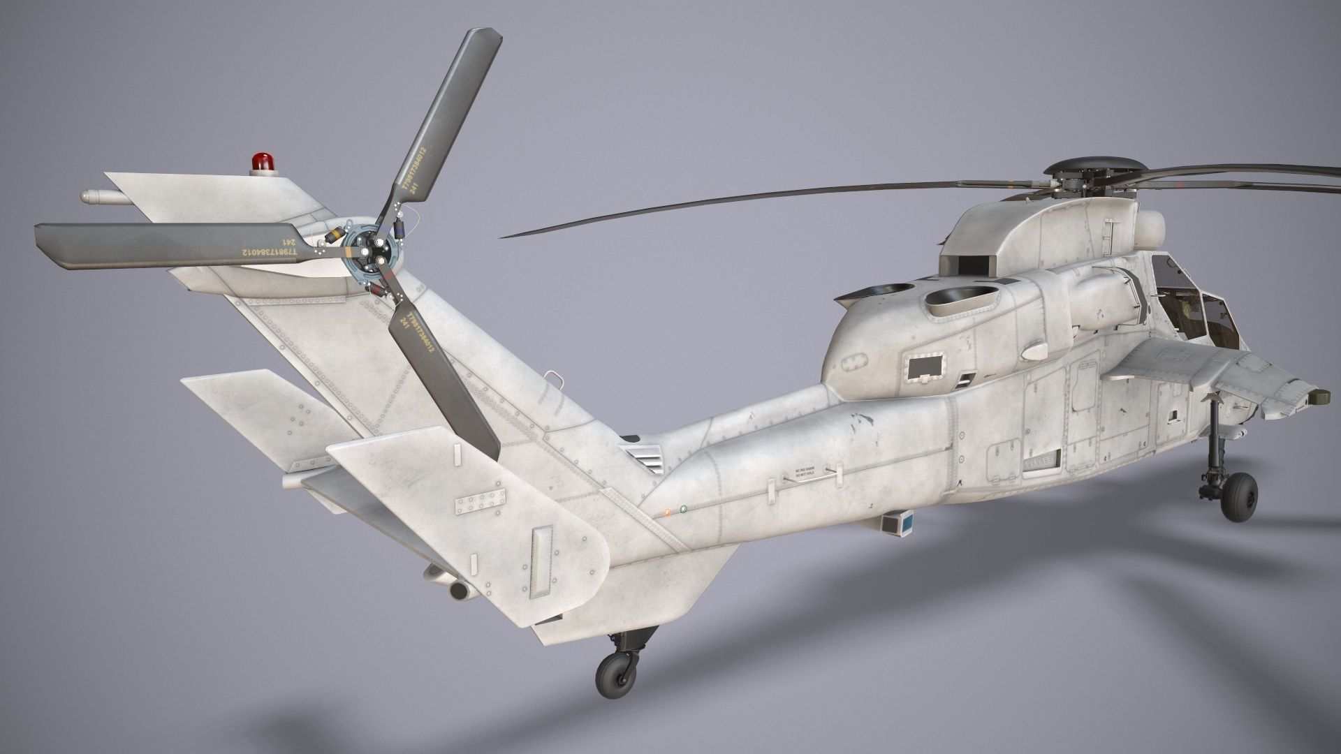  EC-665 Tiger HAD Blank Complex Animation Low-poly 3D model_6