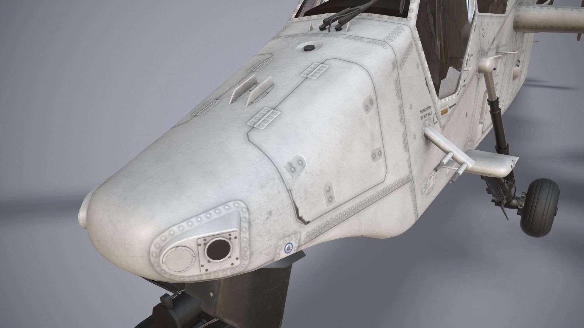  EC-665 Tiger HAD Blank Complex Animation Low-poly 3D model_12