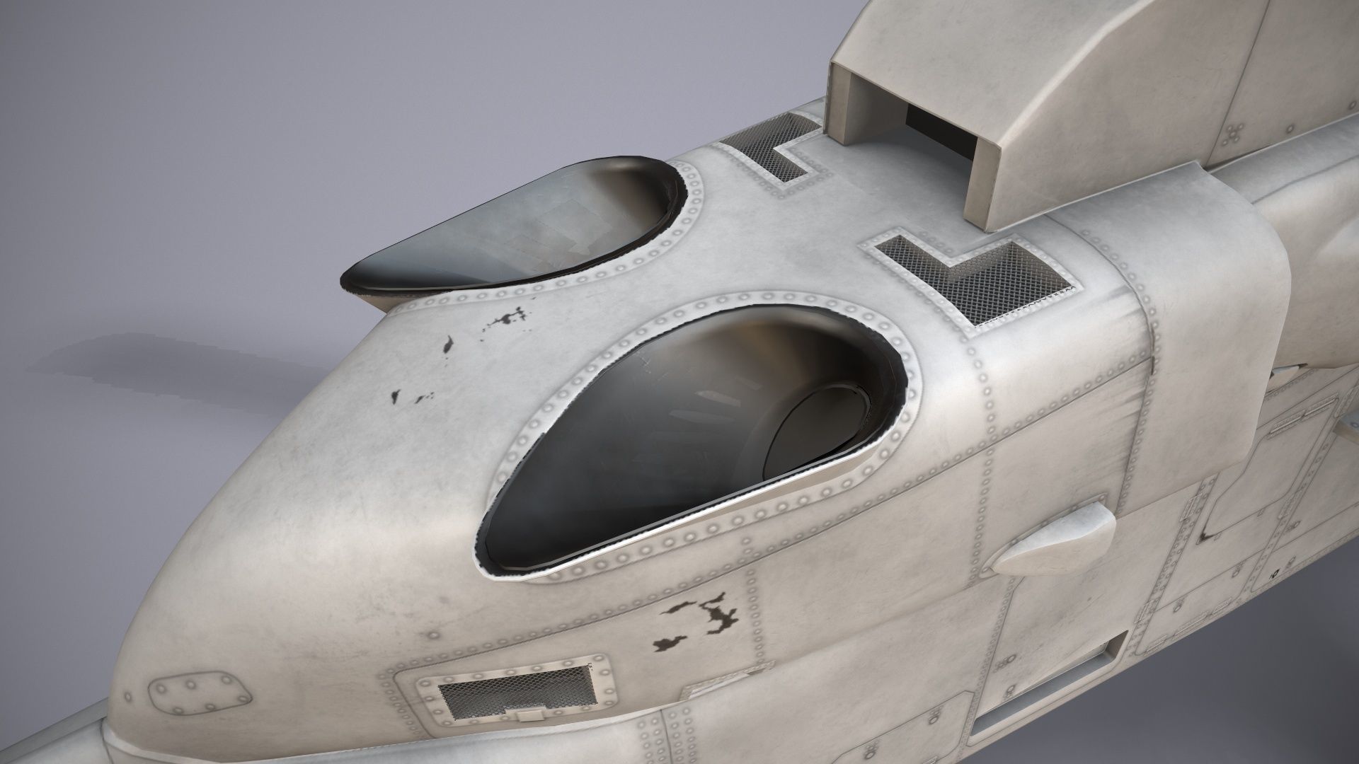  EC-665 Tiger HAD Blank Static Low-poly 3D model_16