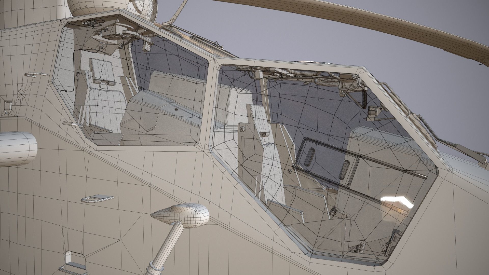  EC-665 Tiger HAD Blank Static Low-poly 3D model_39